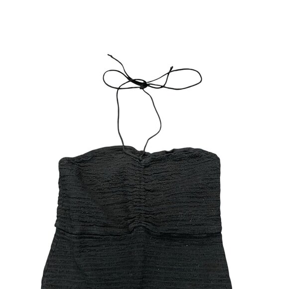 Intimately Free People Beachy Babydoll Mini Dress M‎ Smocked Ruched Ruffled Boho - Picture 3 of 8